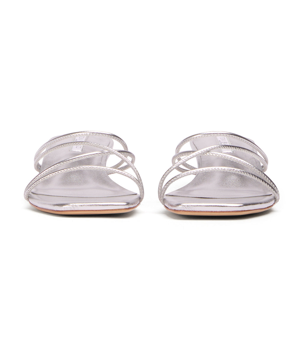 Alicia Silver Nappa Metallic