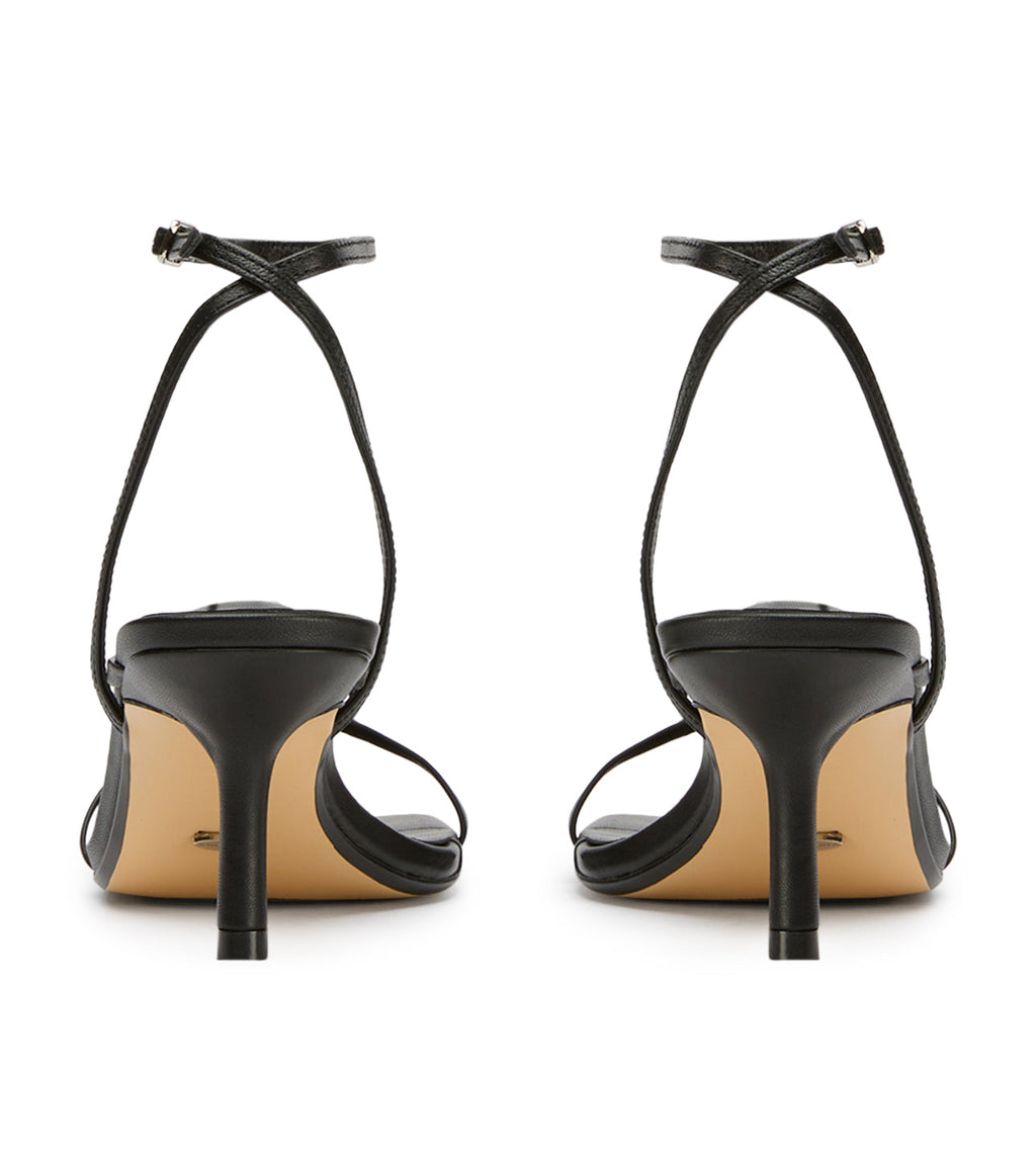 Avi Black Nappa Heels