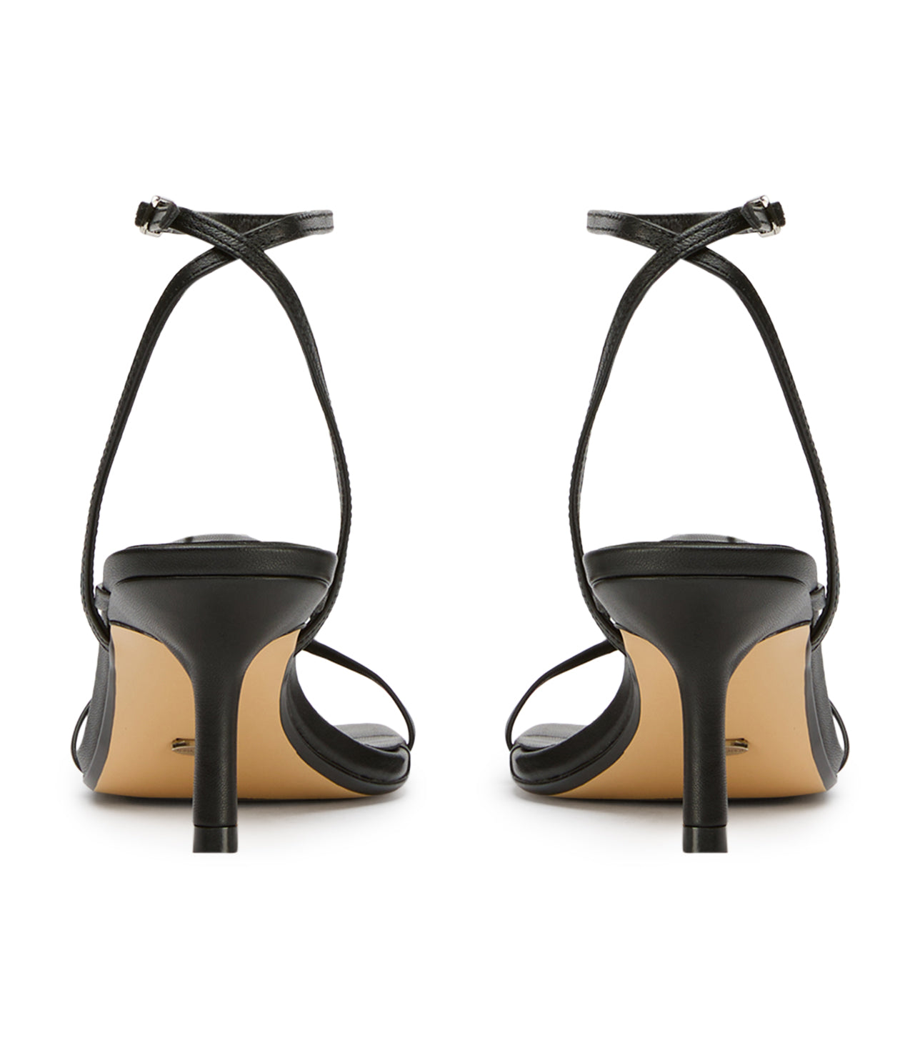 Avi Black Nappa Heels