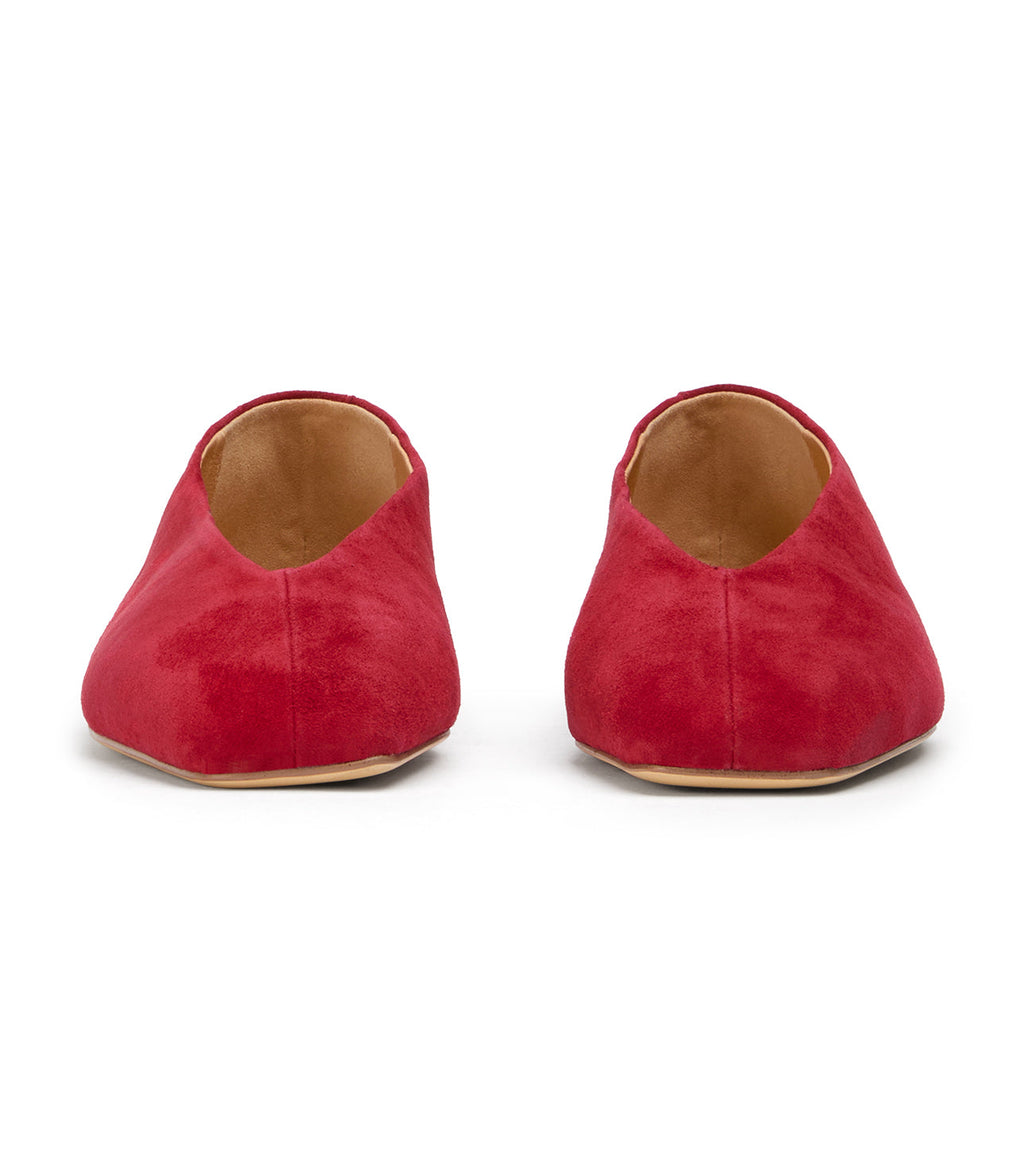 Brash Scarlet Suede