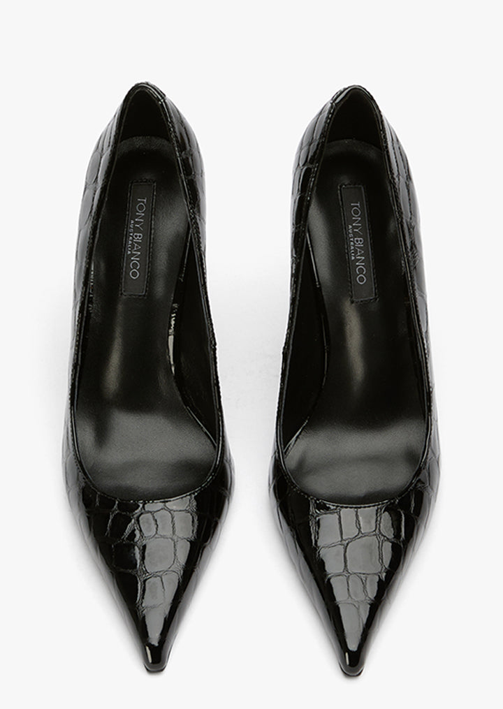 Cassidy Black Croc Patent