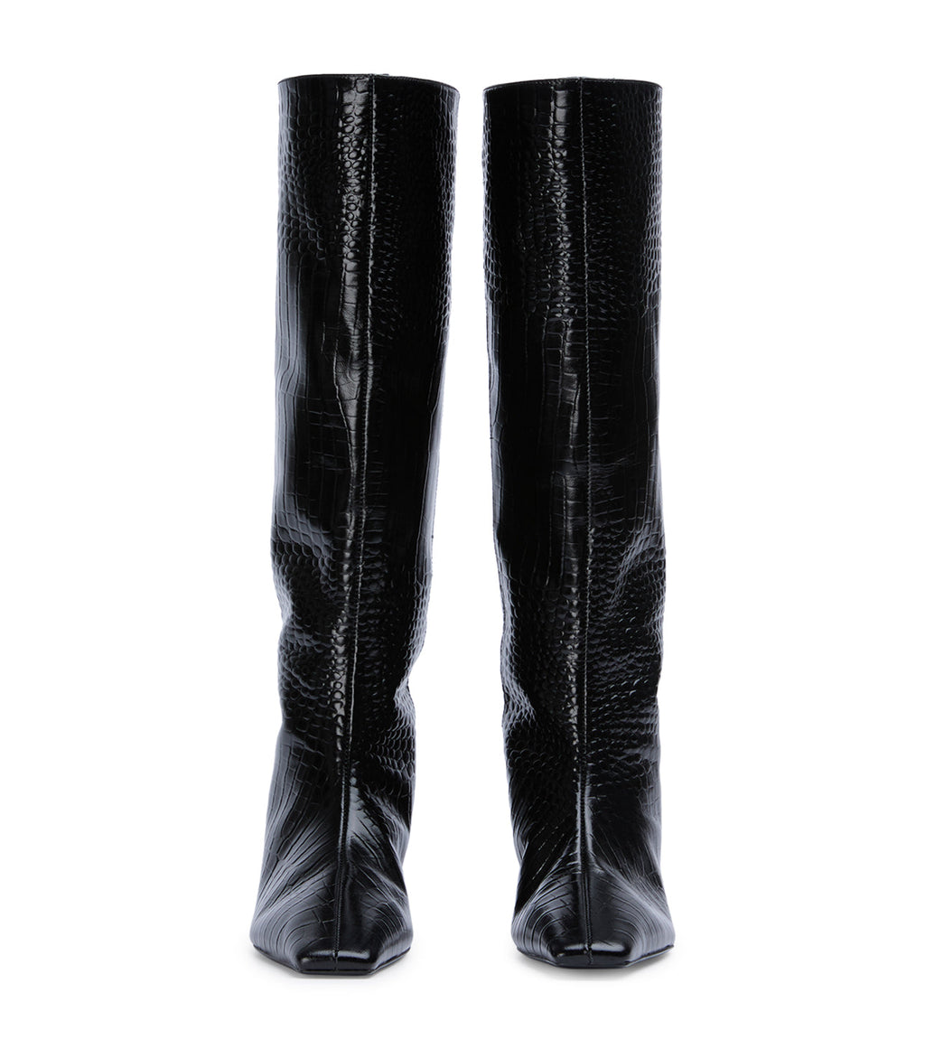 Evysa Black Croc