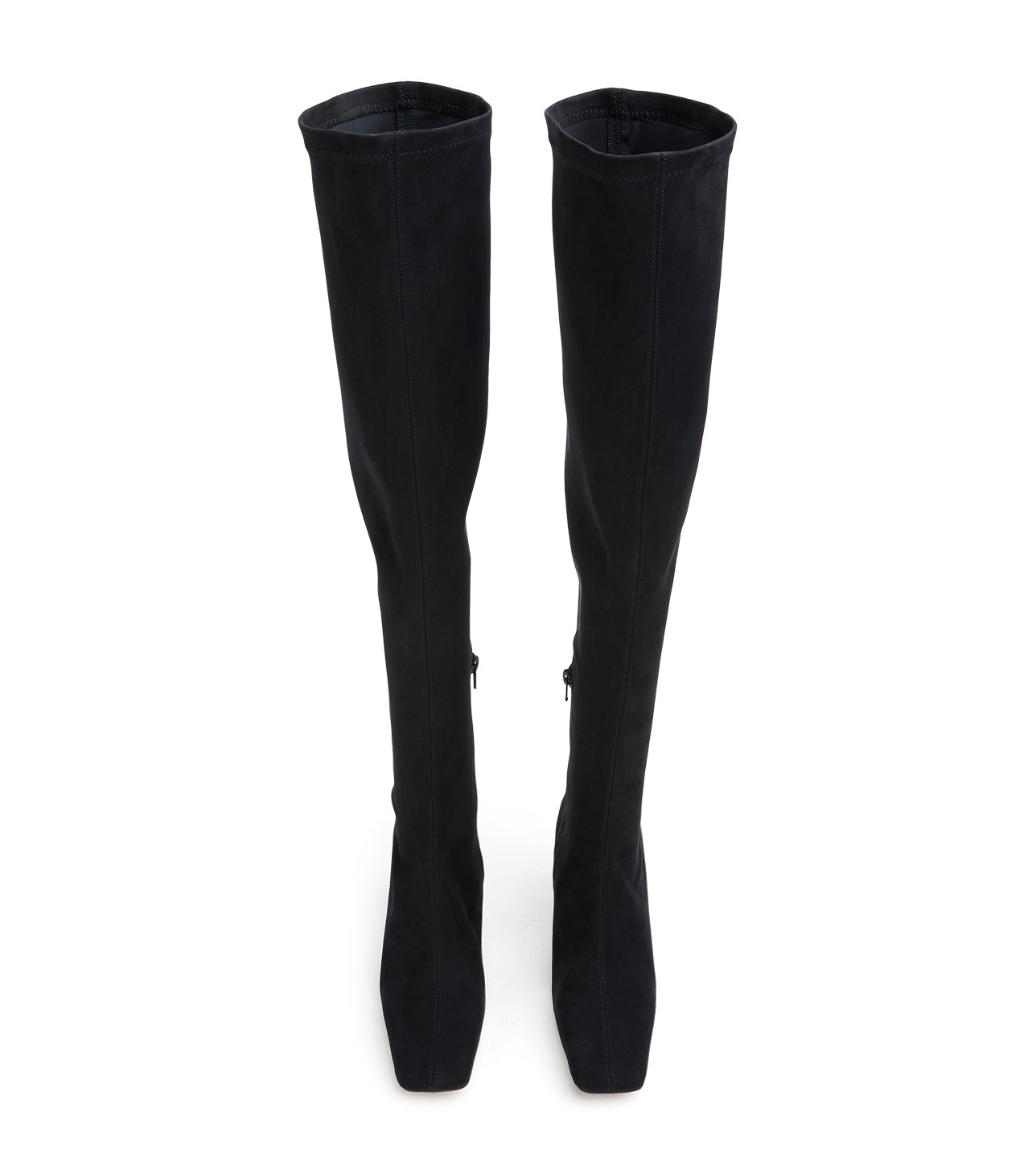 Fancy Black Stretch Suede