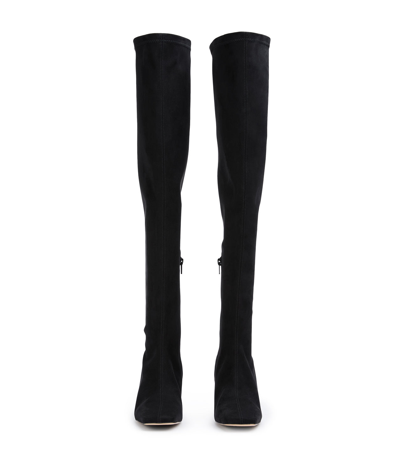 Fancy Black Stretch Suede