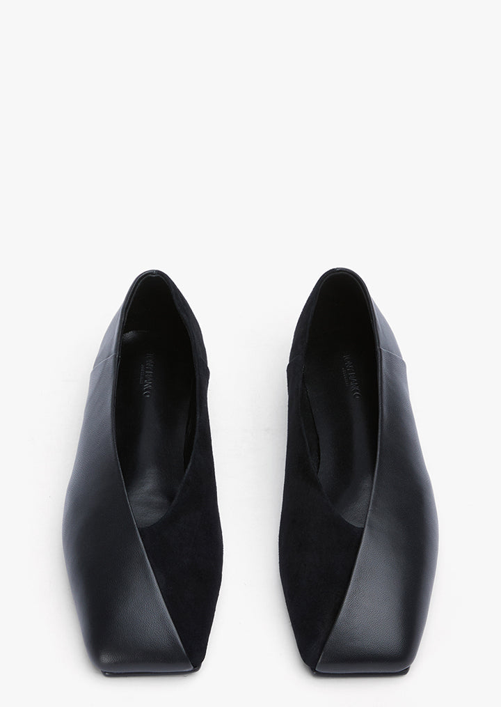 Hanna Black Nappa/Black Suede
