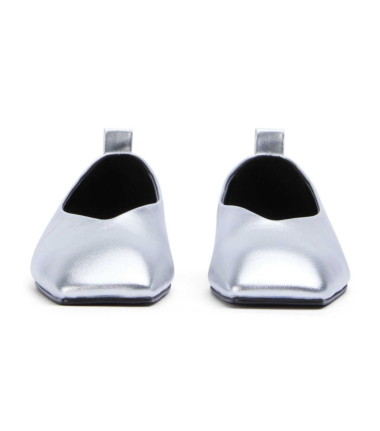 Hazel Silver Nappa Metallic