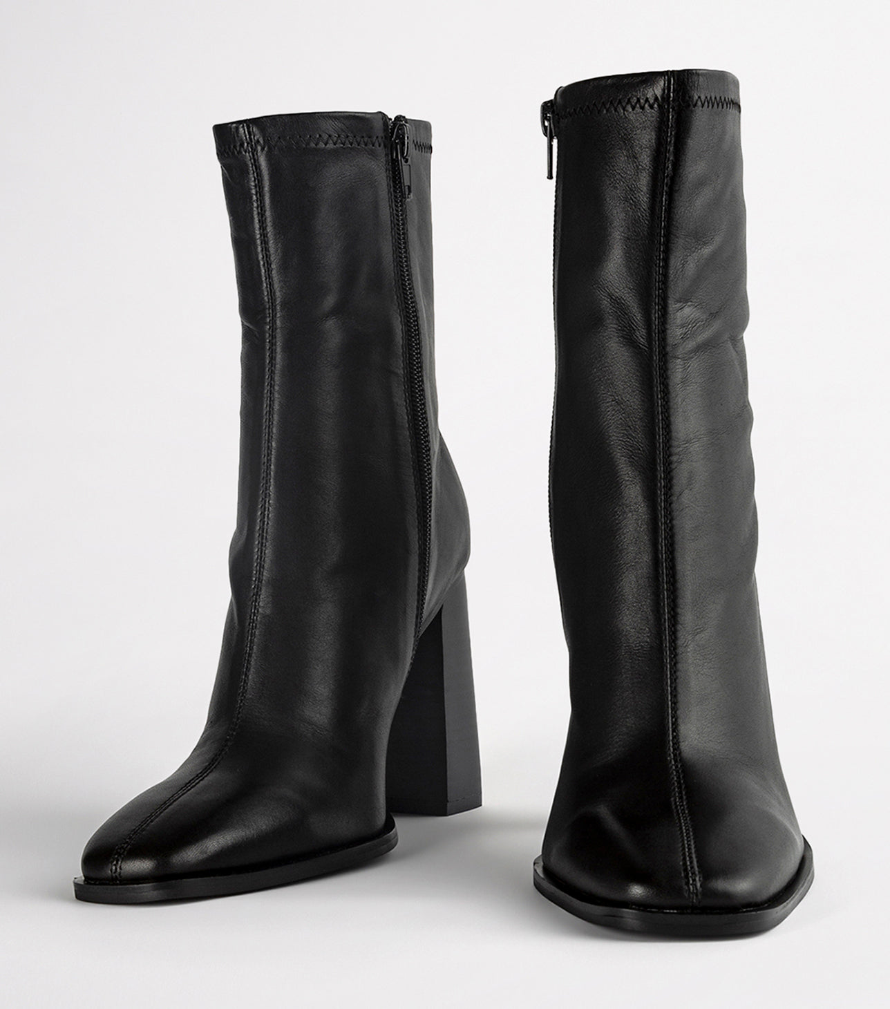 Ines Black Como Ankle Boots