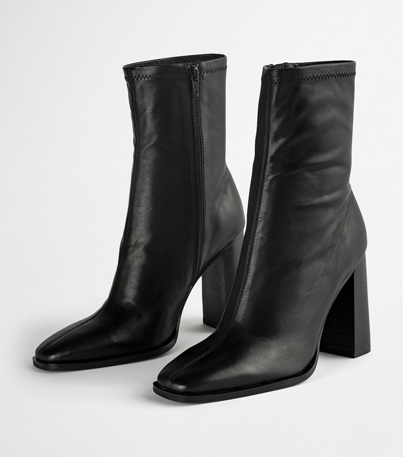 Ines Black Como Ankle Boots