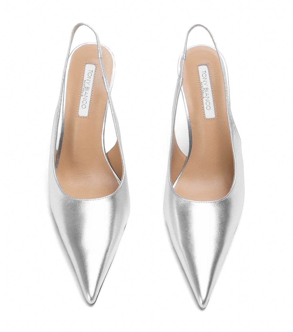 Ivy Silver Nappa Metallic