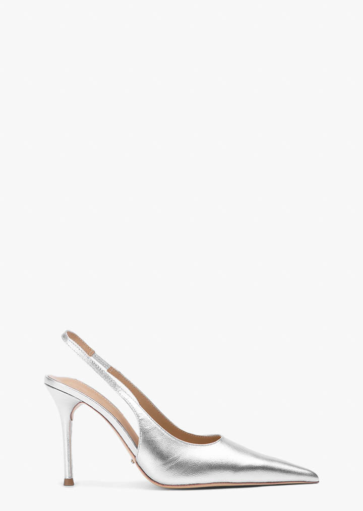 Ivy Silver Nappa Metallic