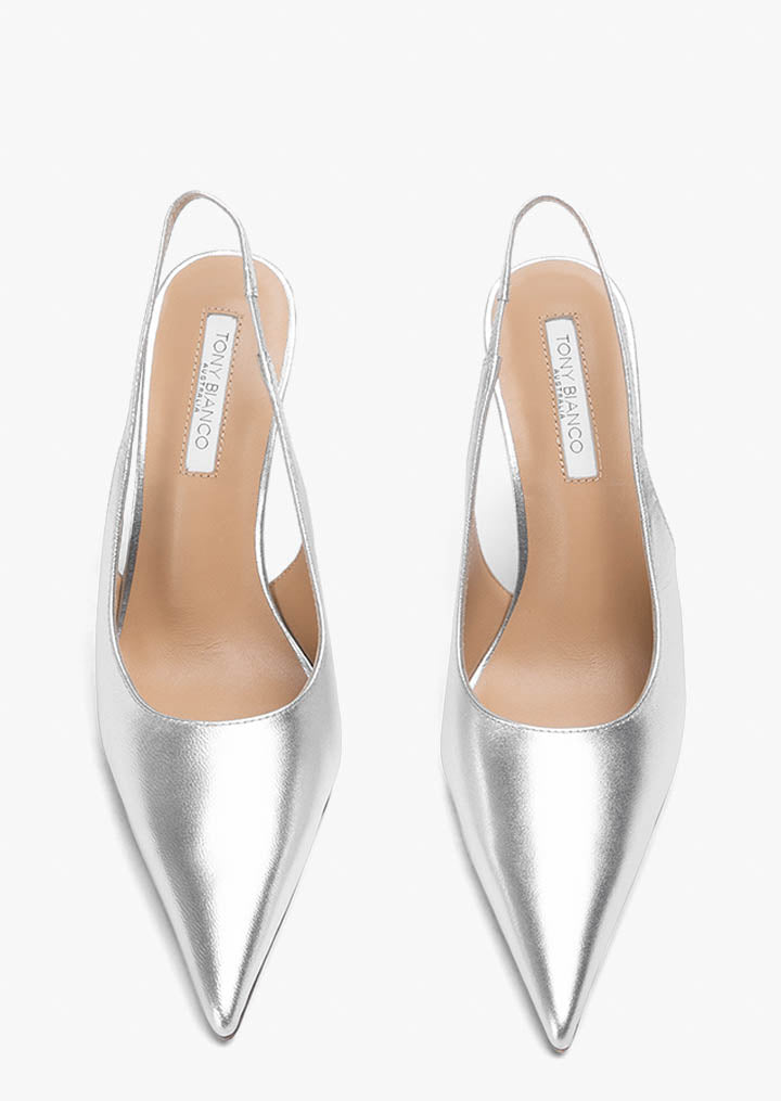 Ivy Silver Nappa Metallic