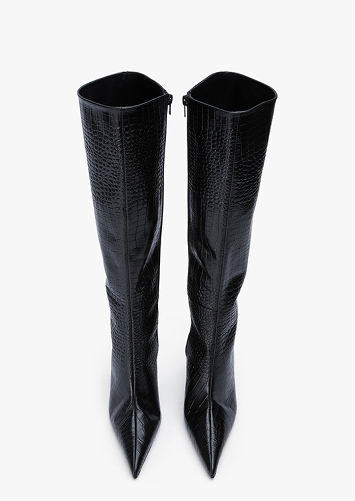 Izia Black Croc
