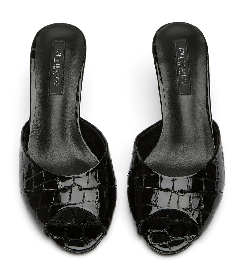 Kasey Black Croc Patent