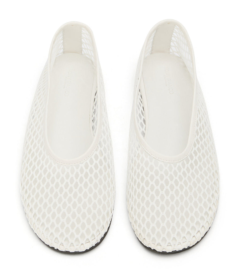 Mazey White Mesh