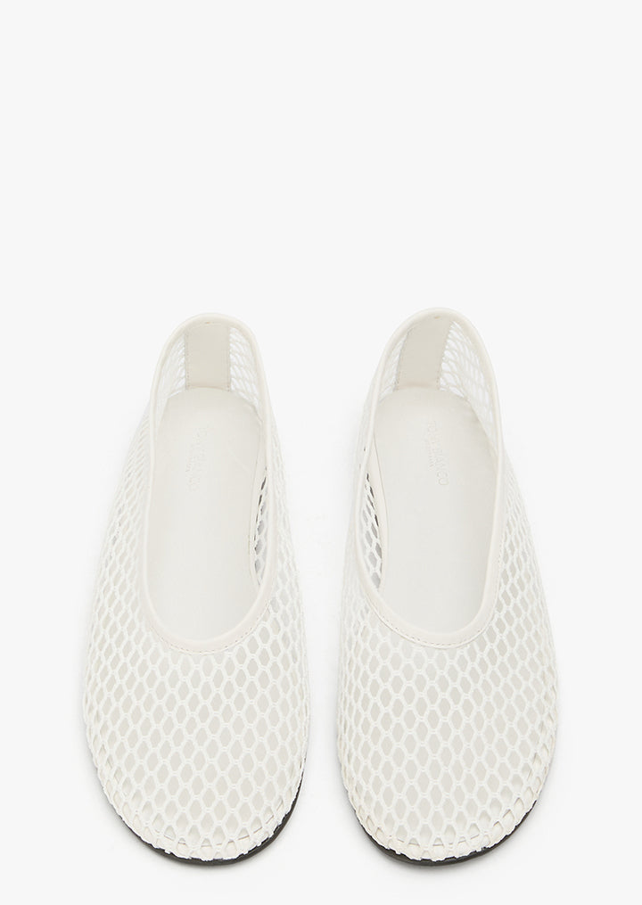 Mazey White Mesh