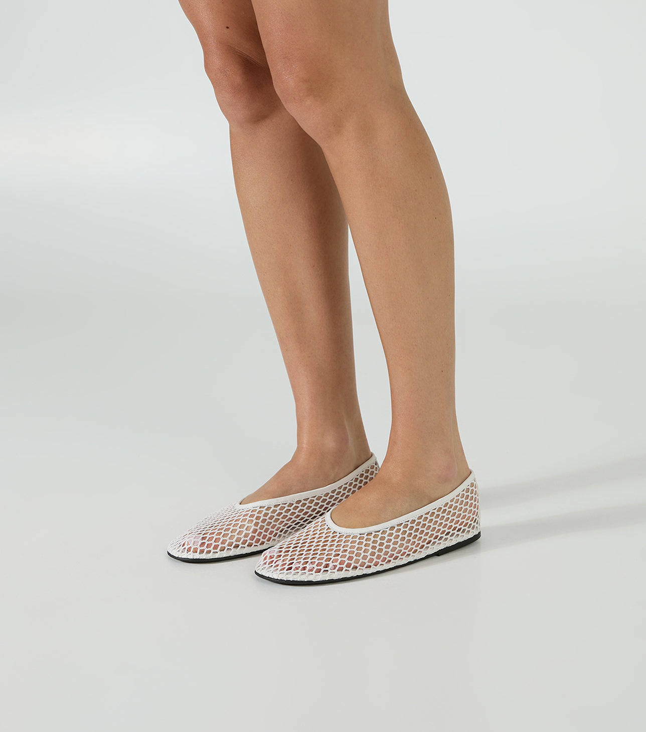 Mazey White Mesh