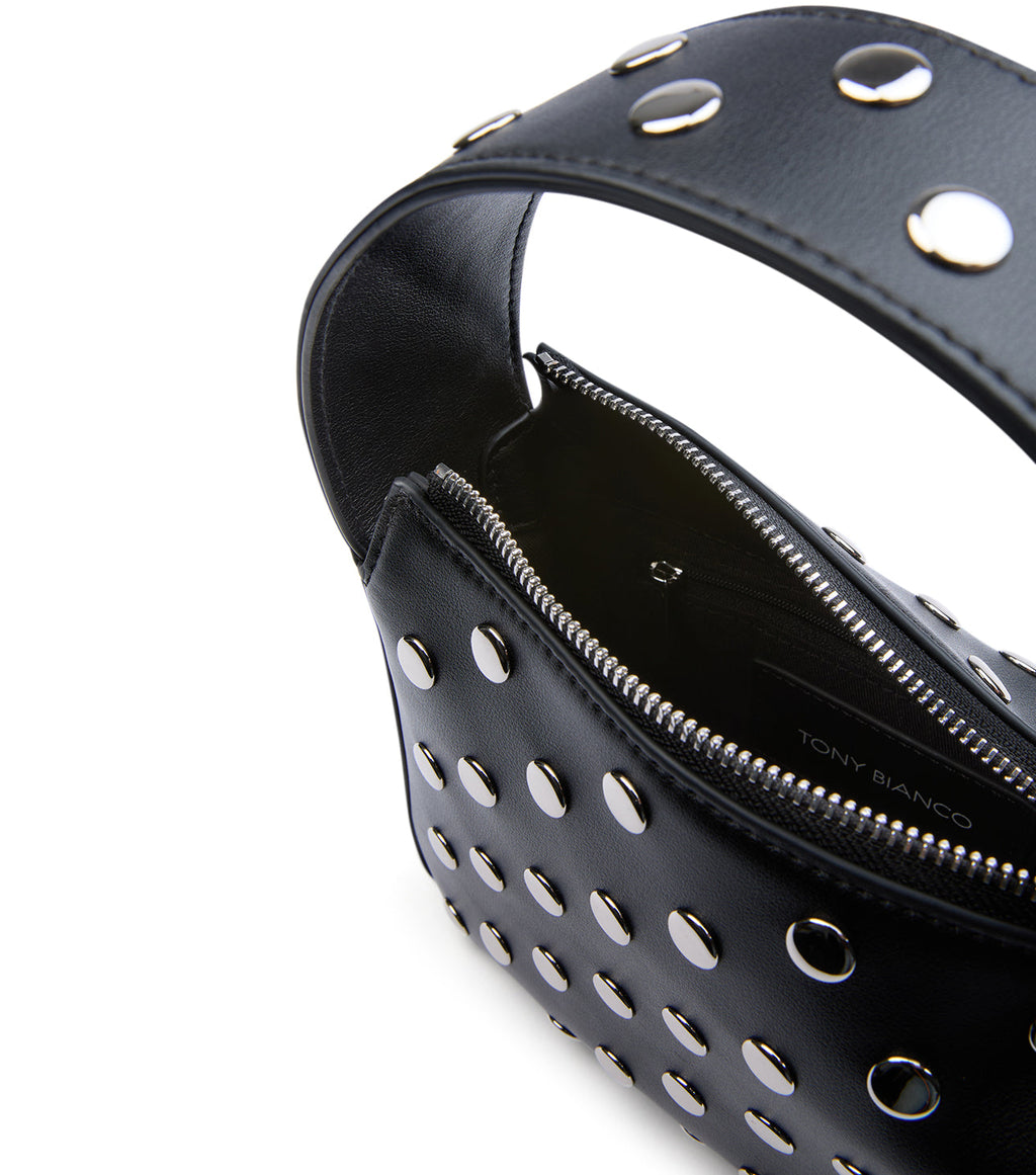 Natty Black Nappa/Studs