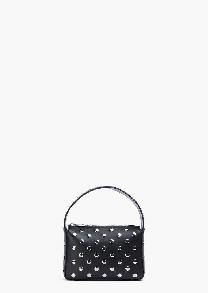 Natty Black Nappa/Studs