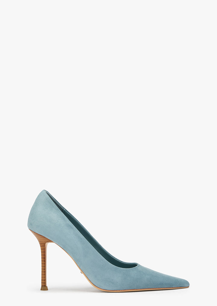 Niki Denim Suede