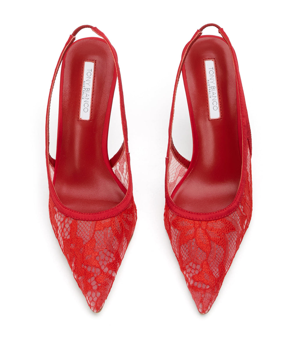 Noni Red Brocade
