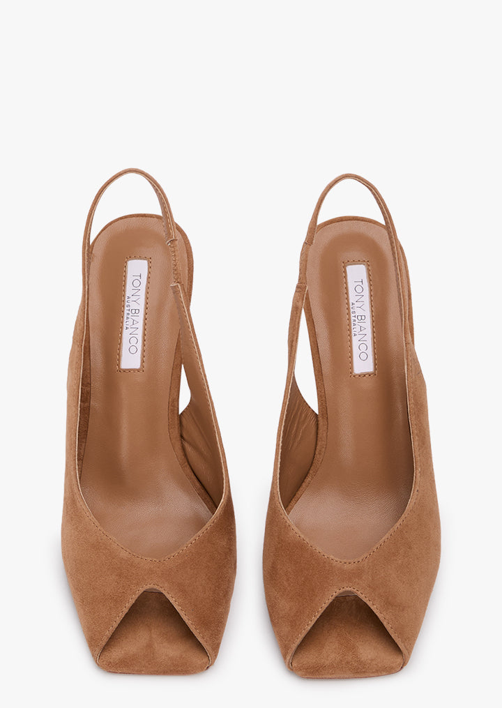 Peggy Taupe Suede