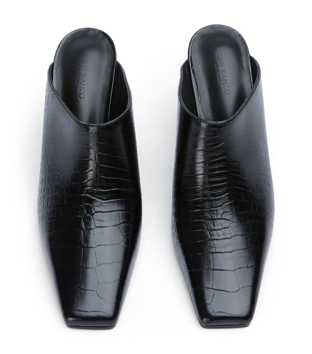 Quade Black Croc