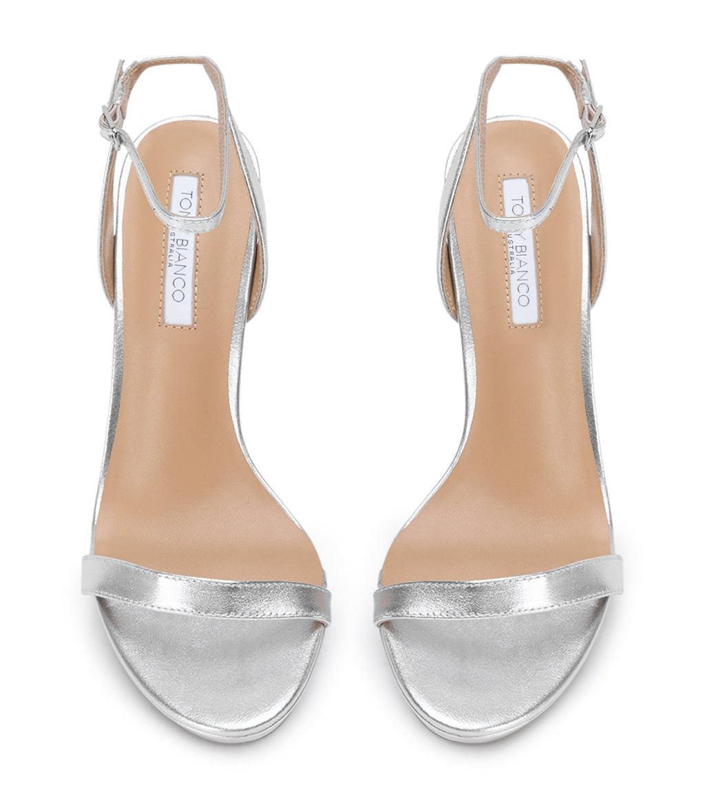 Skye Silver Nappa Metallic
