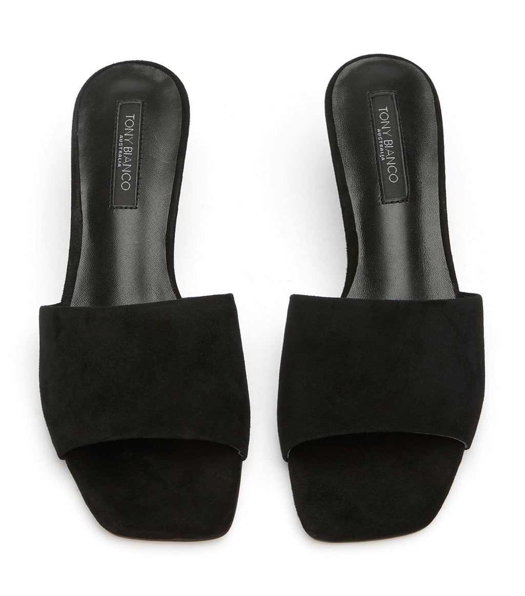 Tate Black Suede