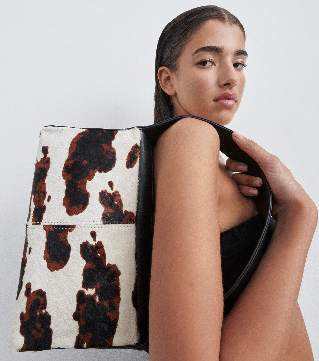 Zoey Multi Pony/Black Nappa