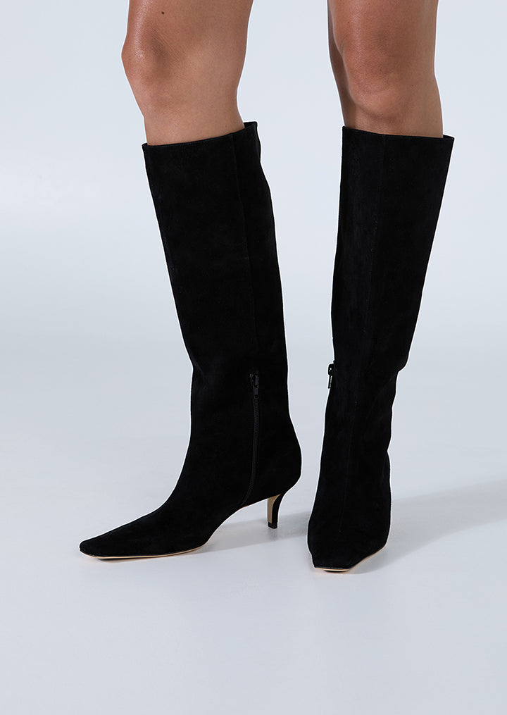 Zuri Black Suede